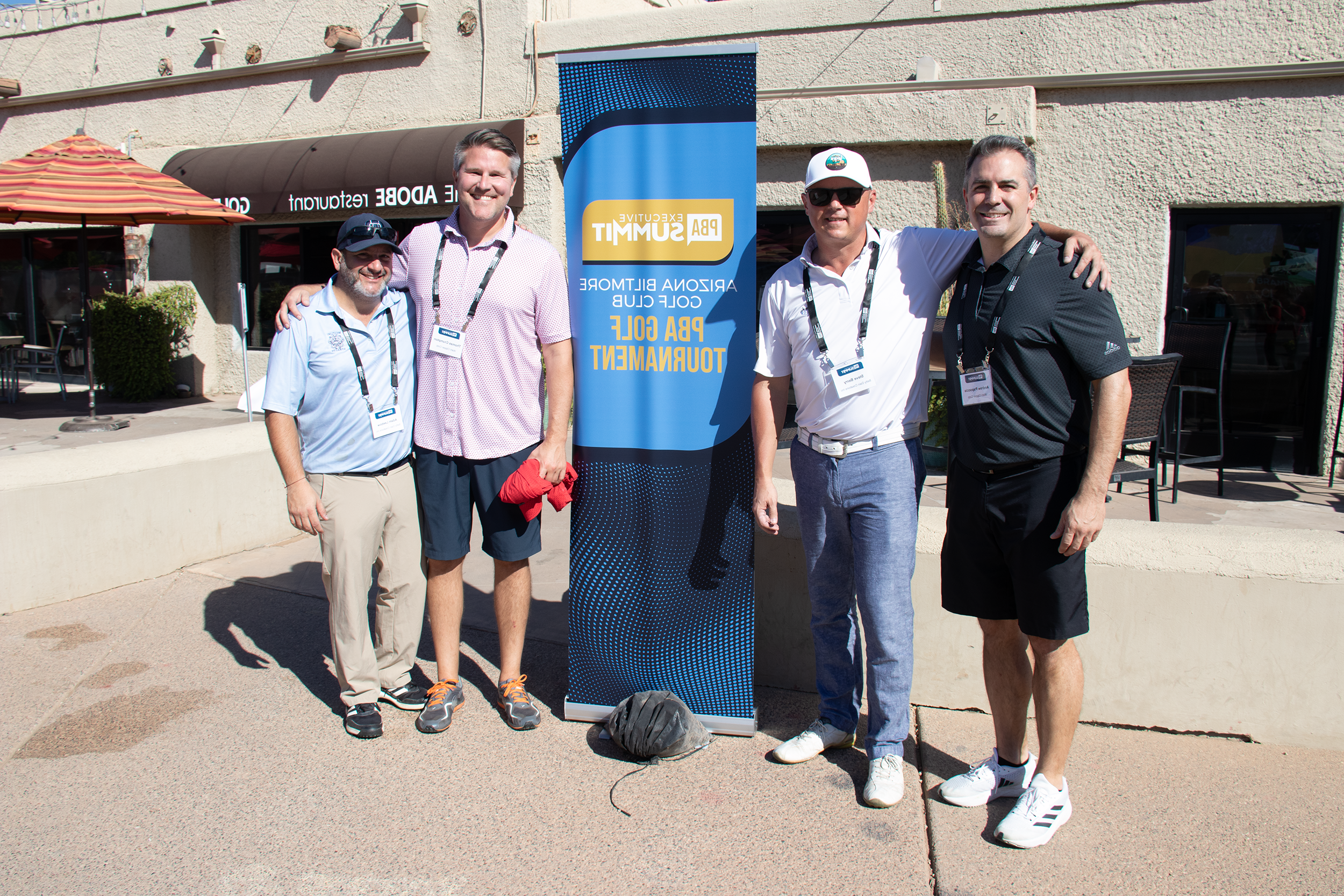 nba竞猜官网 执行峰会 2023 attendees at the golf tournament at Arizona Biltmore